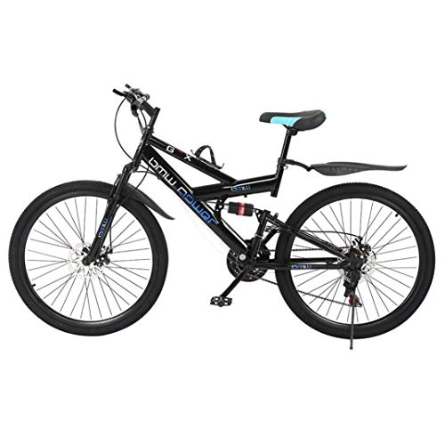 APEPAL Adult Mountain Bike, Unisex Folding Outdoor Bicycle, 26in Folding Mountain Bike for Men and Women Outdoor Racing Cycling-ã€U.S. Shippingã€‘