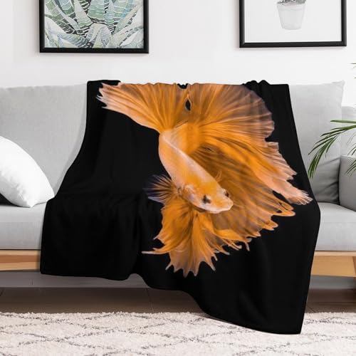 Manta de forro polar de pez lucha 130x150 cm suave para sofá 3