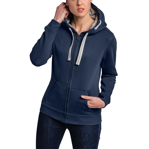 HRM Damen Jacket F hoodie, Navy, XL EU