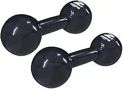 Rmg8 Fit - PAR HALTER 2KG EMBORRACHADO BOLA PRETO