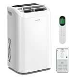 ZAFRO Portable Air Conditioner, 12050 BTU (8050 BTU SACC), Cools Rooms up to 500 Sq.Ft, Smart Portable AC Unit with Ultra-Quiet (44dB), Drainage-Free Cooling, Energy-Efficient, Easy Installation
