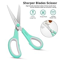 iBayam 8" Heavy Duty Scissors All Purpose for Office School Crafts Sewing — image 4