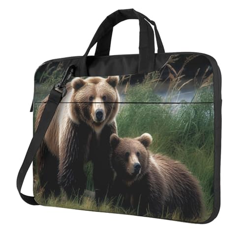 Sac à bandoulière pour ordinateur portable ours étanche avec poignée