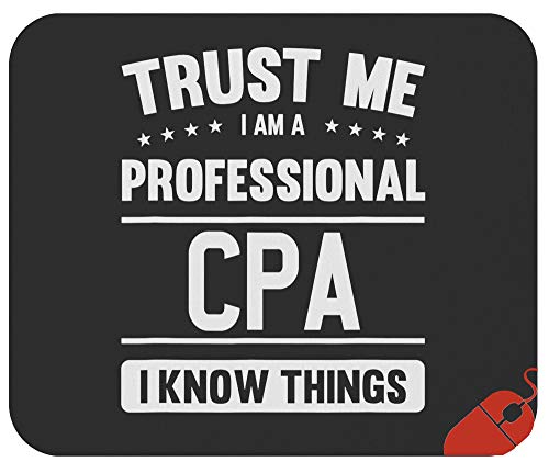 Novelty Accounting Mousepad Accountants Mouse Pad - CPA Gift Mug Cup Professional Accountant Mousemat 9.2 Inch Mouse Mats Office Gifts Jokes