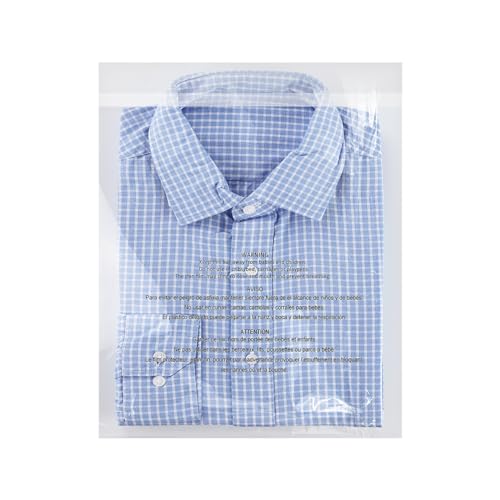 iMailer - 1000 Count - 11" x 14" Clear Plastic Poly Bags with Suffocation Warning for Prints, Photos, Documents, Clothing, T-Shirt - Resealable Adhesive,Not Strong
