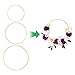 Worown 6 Pack 3 Sizes (8, 10 & 12 Inch) Bamboo Floral Hoops, Wooden Wreath Rings for Making Wedding Wreath Decor and Wall Hanging Crafts
