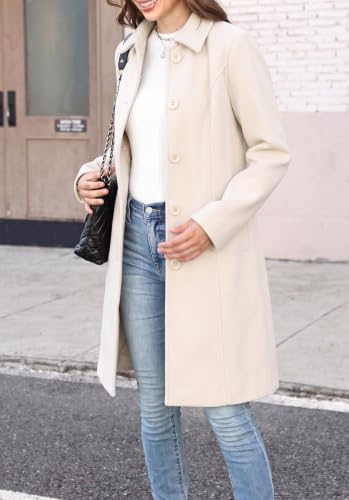 Jenkoon Women's Long Faux Wool Pea Coat w/ Button Closure and Pockets (XS-XL, Various Colors) 35.99 + Free Shi + 40% Off Code 7EHTEN6L - image 5