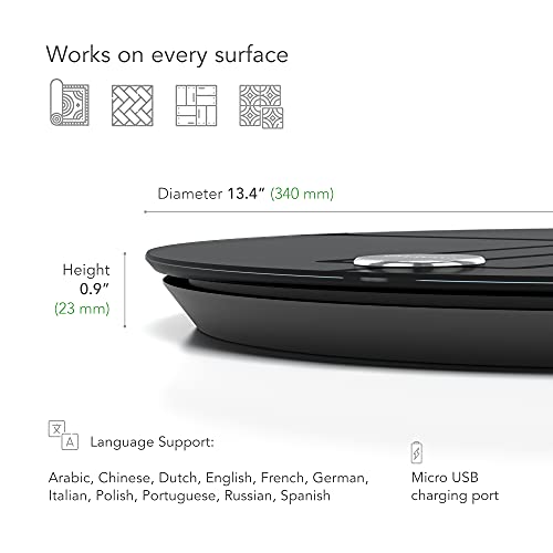 QardioBase 2- Báscula inteligente inalámbrica con análisis de la composición corporal - Negro Volcánico