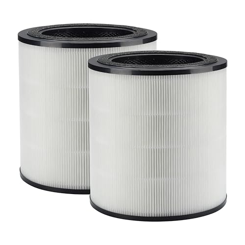 Supremery Air 4000 filtr zamienny kompatybilny z oczyszczaczem powietrza Bosch Air 4000, H13 True HEPA 3 w 1, z wysoce wydajnym węglem aktywnym i filtrem wstępnym (2 sztuki)