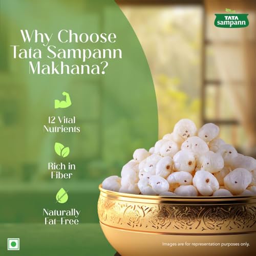 Image of Tata Sampann High Protein Makhana (Foxnut) 100 g, Phool Makhana for Prasadam, Healthy Snacking, Fasting