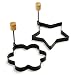 Norpro Nonstick Star and Flower Pancake Egg Rings, Set of 2