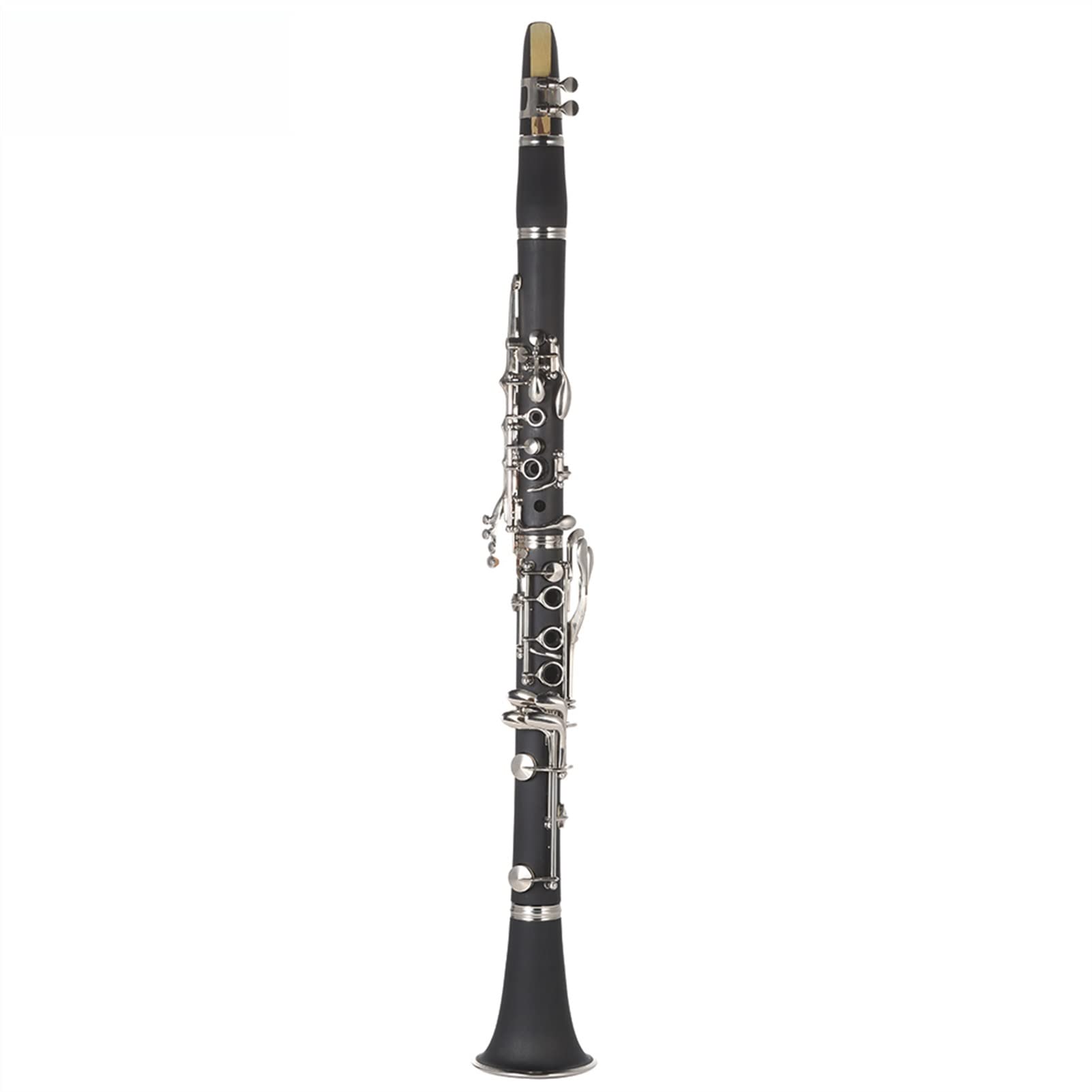 ABS 17 Key BB Clarinet Cupronickel Chapado Niquelado Con Guantes De Limpieza Instrumento De Viento De Madera