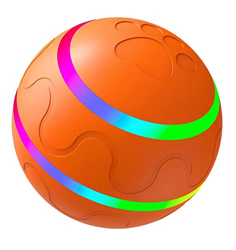 PetDroid Interactive Dog Ball Toys,Durable Motion Activated Automatic Rolling Ball Toys for Puppy/Small/Medium Dogs,USB Rechargeable (Blue)