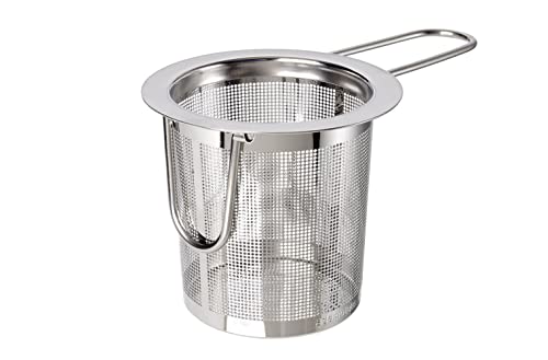 Stainless Steel Infuser to Steep Loose Tea. Folding Arms allow it to Fit Any Mug. Dishwasher safe and easy to clean.