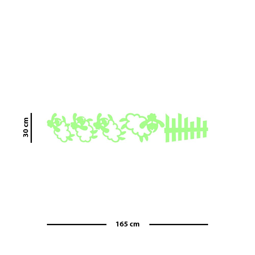 Ambiance Glow in The Dark Stickers 30 x 165 cm, Phosphorescent, 30x165 - Image 4