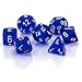 Chessex Polyhedral 7-Die Translucent Dice Set - Blue