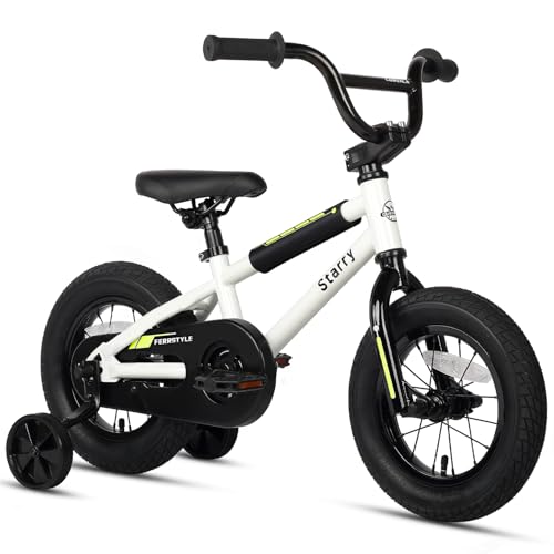 cubsala 12 Inch Kids Bike BMX Style Bicycle with Training...