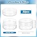 BENECREAT 30 Pack 15ml Round Clear Plastic Bead Jars with Screw Caps for Beads, Nail Art, Glitter, Make Up, Cosmetics and Travel Cream