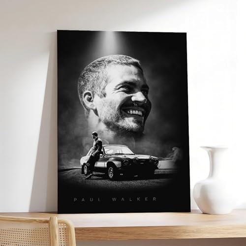 Poster Paul Walker déco murale toile encadrée sans plis