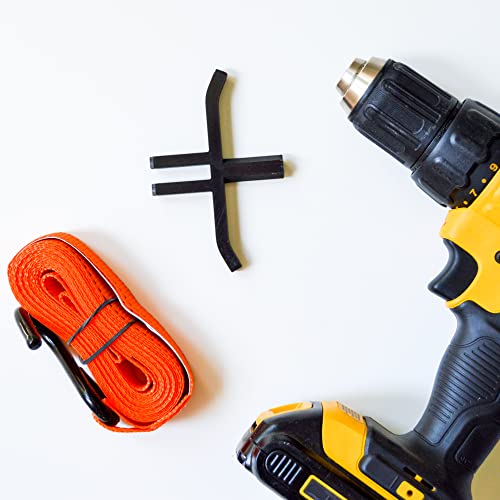 Ratchet Strap Winder Drill Attachment - Drill Accessory For Strap Rolling - Drill Bit Cargo Tie Down Winder #TOP4
