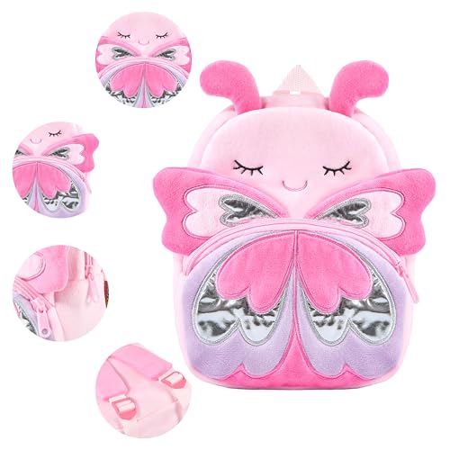 NICE CHOICE Cute Toddler Backpack Toddler Bag Mini Travel Bag for Girl Boy 2-6 Years(Little Butterfly-Pink) by NICE CHOICE - Image 6