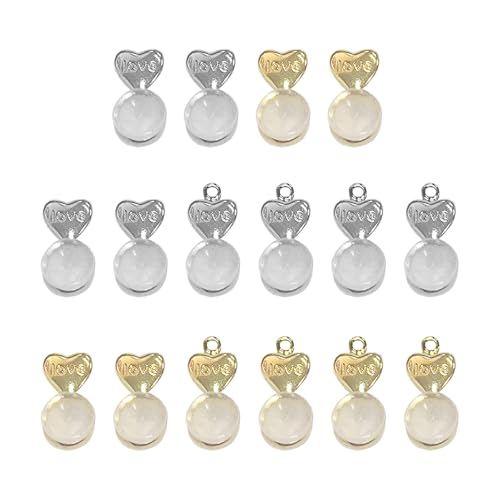 16 Pièces De Bouchons D'Oreille D'Amour Transparents En Silicone, Bouchons D'Oreille Anti-Goutte, Boucles De Support De Boucles D'Oreilles Robustes,...
