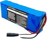 Batteria Ioni di Litio 10S2P 36V 10.5Ah, Alta capacità con Rivestimento PVC Impermeabile, Pacco Batteria per Bici e Monopattino Pieghevole Bullet+SM