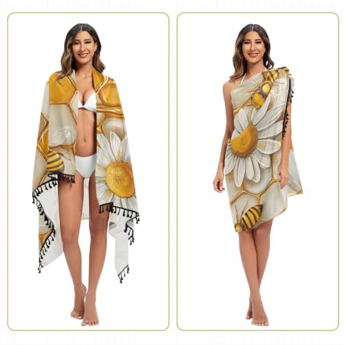 Traje de baño con cobertura de panal para mujer 5