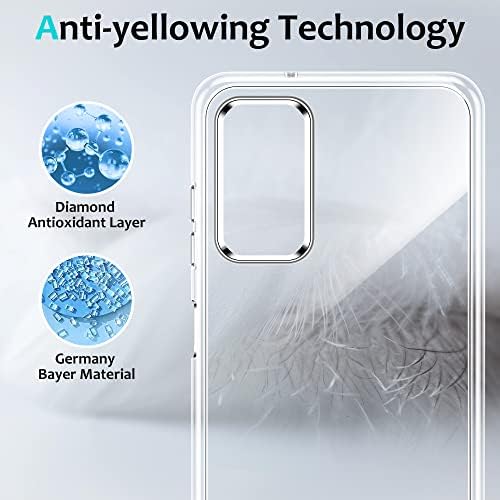 USLAI for Samsung Galaxy A13 5G/4G/A04s Case, Shockproof Slim Thin Phone Cover - Clear