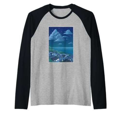 Tokyo Anime japonais Lofi Kawaii Weeb Anime Lover Otaku Manche Raglan