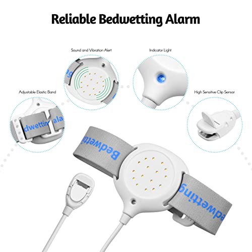 Alarme de urinar na cama Sensores de enurese de alarme de xixi para meninos Grils Kids Potty Trainin