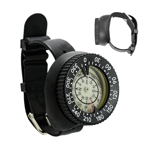 Boussole de plongée sous-marine étanche 50m et lumineuse pour navigation