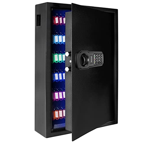 Songyung 177 Keys Cabinet Wall Safe With Sensor Light And Emergency External Power Supply, Electronic Key Safe,Secure Wall Mount Safe With 177 Key Tags For Hotels,Office,Companies,Car Dealerships #TOP17