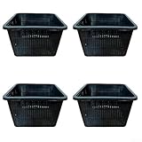 Pflanzkörbe für Hydrokultursysteme, Wassernetz-Drainagetöpfe für Wassergarteninstallationen und Pflanzbeete (4 Stück)