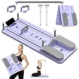 VigorEdge Pilates Board - Pilates Reformer Set, Multi-Purpose Foldable Pilates Reformer Board for Home,11 in 1 Sliding Board (Purple)
