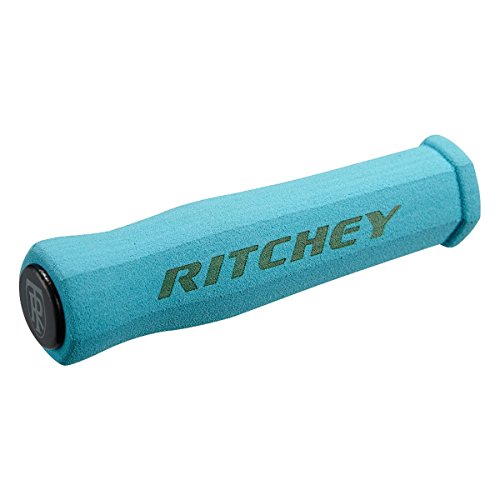 43g senza tappi terminali Ritchey WCS Truegrip Manopole, Azzurro, L
