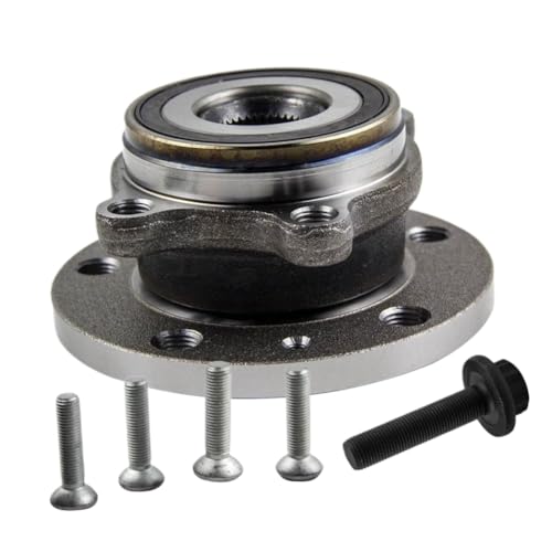 Image of Front Hub Wheel Bearing Kit Compatible With A1 A3 Q3 Part Numbers 1T0498621 3C0498621 5K0498621 8J0598625 8X0498625