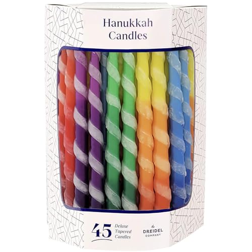 The Dreidel Company KJYHGHJK78 Deluxe Twisted Hanukkah Menorah Candles thumb #4