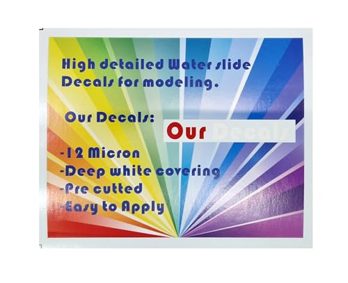 Decals ad Acqua professionali per modellismo