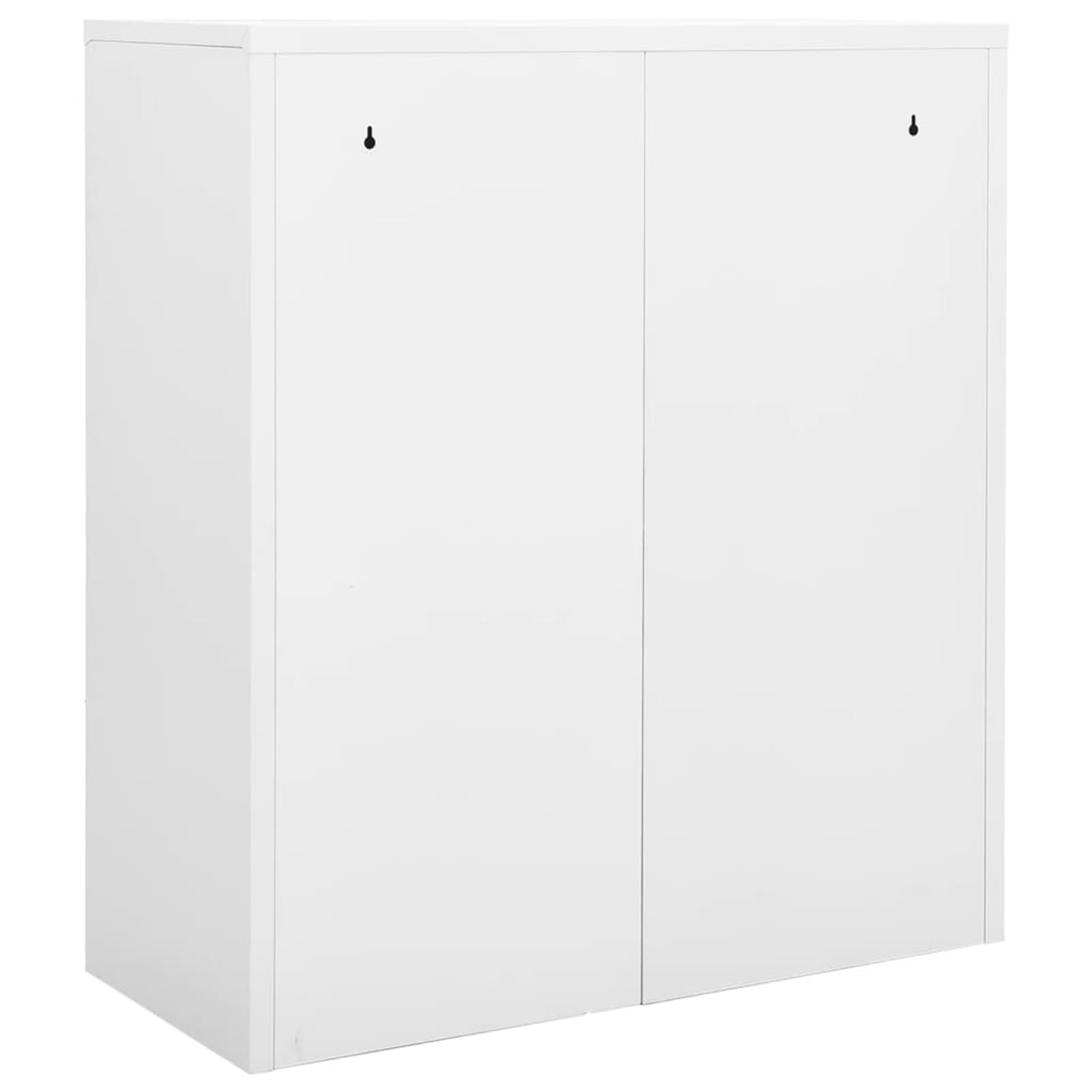 Homgoday Stahl Aktenschrank mit 2 Schubladen, Weiß, 90x40x102 cm, für Büroorganisation Model336409