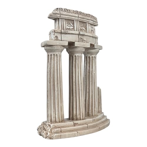 Zrujnowane kolumny świątynia Apollo Terakota Statua Rzeźba 28 cm
