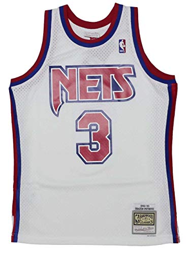 Maillot Jersey New Jersey Nets NBA Mitchell & Ness Drazen Petrovic 03