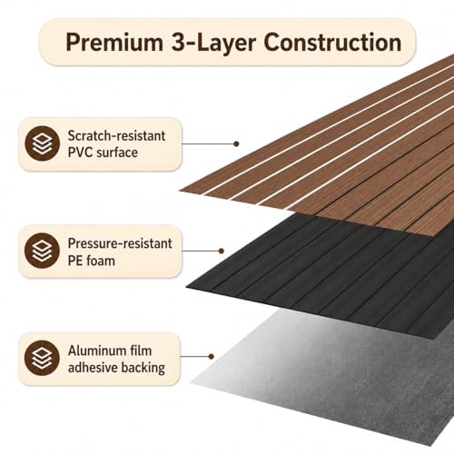 Image of Peel and Stick Wood Slat Wall Panels, Teak, 236 x 15.7 in | 3D Fluted, PVC Paneling for Accent Wall, Ceiling, Living Room, Office, Bedroom