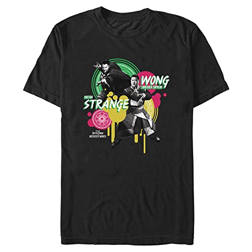 Marvel Graphique Dr Strange Wong T-Shirt Homme Coupe Droite Manches Courtes