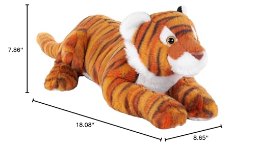 Wild Republic Earthkins Tiger, Stuffed Animal, 15 Inches, Plush Toy, Fill is Spun Recycled Water Bottles, Eco Friendly - Image 2