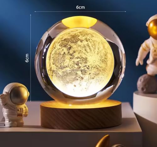 Kids Dukaan 3D Moon Night Lamp, Warm White - Image 6