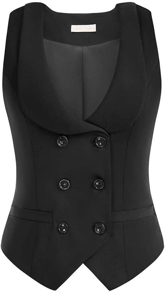 Gilet Tailleur Sans Manches Femme - Rouge, Taille M (FR40/US8), Microfibre, Parfait état