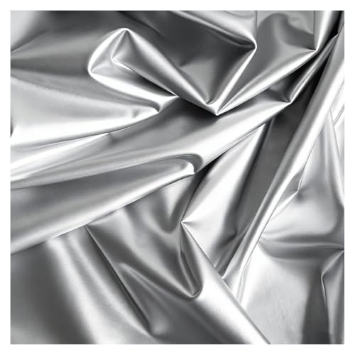 Tissu argenté métallisé brillant de 2m pour sublimer vos décors de fête ternes