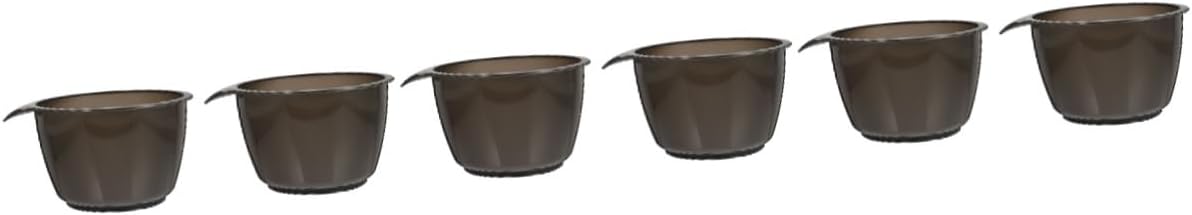 6pcs Plastic Hair Color Bowl Mixing Bowl for Hair Dye Easy to Clean Reusable for Coloring Toner Application Salon