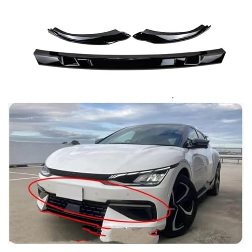 Becquets Avant Kia EV6 2022-2024 kit lame carbone ABS